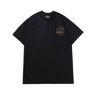 Drew sketch mascot embroidered smiley short-sleeved T-shirt_01