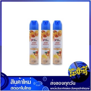 สเปรย์ปรับอากาศ กลิ่นส้ม 300 มล. (แพ็ค3+1กระป๋อง) โปรช้อยส์ Pro Choice Air Freshener Spray Orange สเปรย์ ปรับอากาศ