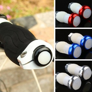 Sunei 2pcs Bicycle Handlebar End Plug Light Handlebar Grip Safety Warning LED Lights