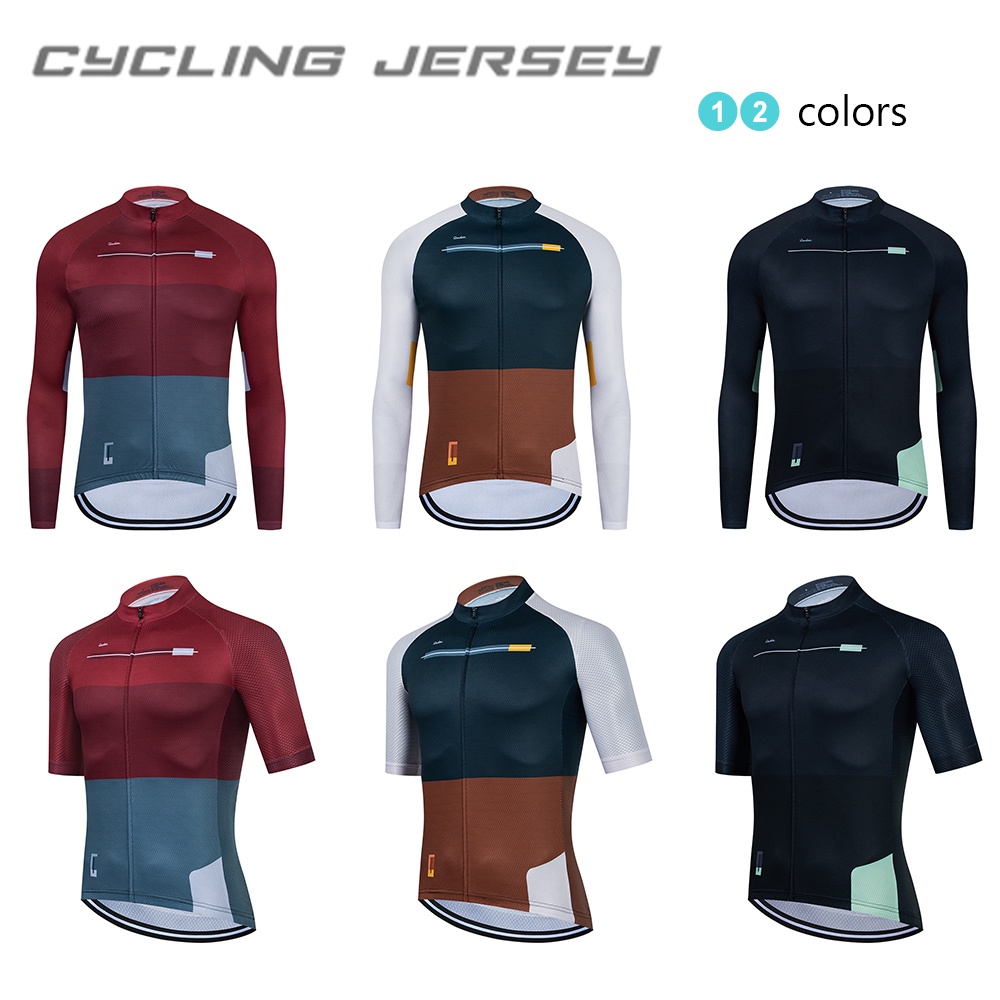 2022 Raudax ขี่จักรยานเสื้อผู้ชายแขนยาวขี่จักรยานเสื้อจักรยานขี่จักรยานเสื้อผ้าชุด Mtb จักรยานสวมใส่ไตรกีฬา M Aillot C I