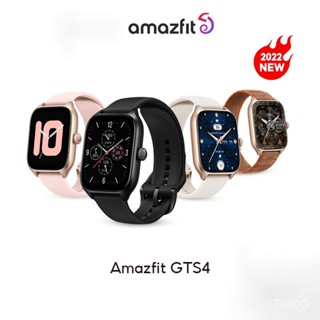 Amazfit GTS 4 New Smartwatch Waterproof SpO2 การโทรด้วยบลูทูธ นาฬิกาสมาร์ทวอทช์ สัมผัสได้เต็มจอ gts4 วัดออกซิเจนในเลือด Smart watch วัด 4 ดัชนีได้ด้วยคลิกเดียว ตำแหน่ง GPS 6ระบบ 150 โหมดสปอร์ต สมาร์ทวอทช์ ประกัน 1 ปี-SK1516