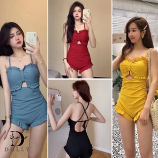 NEW  One-piece swimsuit Sexy ทรงสลิม  พร้อมสายไขว้หลังสุดแซ่บ