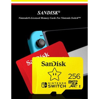 SANDISK การ์ดหน่วยความจํา MicroSD 64GB 128GB 256GB 512GB ElwxOo ความเร็วสูง สําหรับ Nintendo Switch Micro SD TF