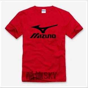 Round neck fashion mens new Mizuno mens cotton short-sleeved T-shirt_01