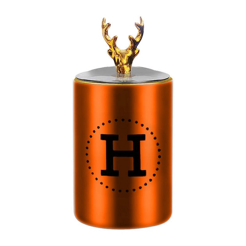 H Internet Celebrity Style Stainless Steel Ashtray with Lid Household Creative Personalized Trend Living Room Bedroom Ashtray Prevent Fly Ash iIw4 - รูปที่ 5