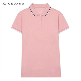 GIORDANO เสื้อโปโลผู้หญิง Womens Solid Lycra Polo 05311018