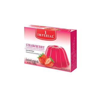 อิมพีเรียลเยลลี่ผง GERATIN สตรอเบอรี่ 100ก.IMPERIALDESSERT STRAWBERRY 100G.