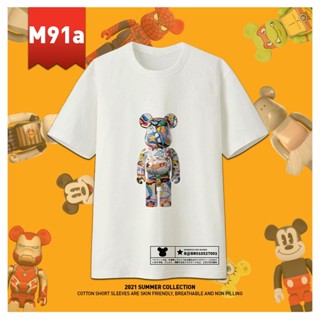 {STOK SEDIA ADA}BEARBRICK M91a –M93b/CottonT-Shirt Lengan Pendek/Fashion/180gsm/XS-3Xl/New Arrival/时尚韩风潮服圆领180gsm 棉_05