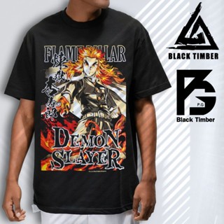 [READY STOCK] T-shirt Black Timber Premium Grade / Gundam / Demon Slayer / Anime Tee / 100% Cotton_08