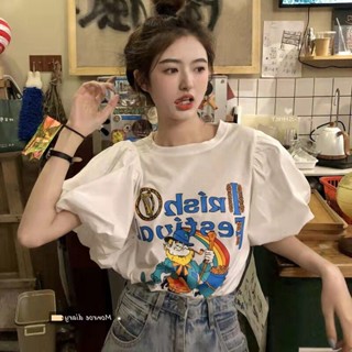 เสื้อยืด แขนบอลลูน IRISH FESTIVAL ผ้านิ่ม ใส่สบาย WAN246