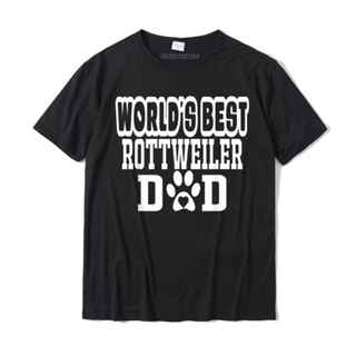 World&amp;#39;s Best Rottweiler Dad Dog Lover T-Shirt Camisas Hombre Men Newest Classic Tops Shirt Cotton Tshirts Custo_04