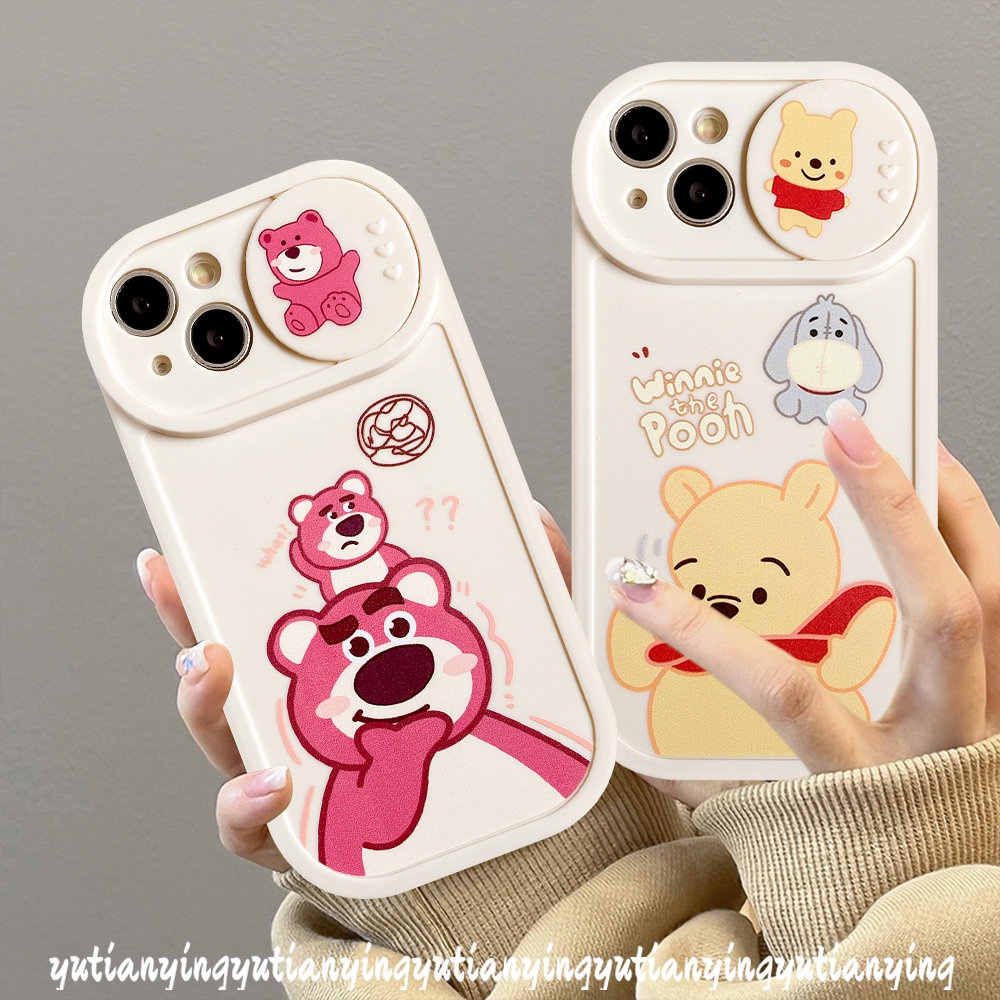เคสซิลิโคน TPU แบบนิ่ม ลายการ์ตูนหมีพูห์ สําหรับ IPhone 11 13 12 Pro MAX 7plus 7 8 Plus XR X XS MAX