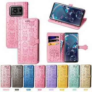 เคสโทรศัพท์มือถือหนัง ลายการ์ตูน สีพื้น สําหรับ AQUOS Sharp R7 V6 SHV47