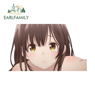 Earlfamily สติกเกอร์ ลายการ์ตูนอนิเมะ Ogiwara Sayu Lovely Girl JDM ขนาด 13 ซม. x 7.8 ซม. สําหรับติดตกแต่งหน้าต่างรถยนต์ รถจักรยานยนต์ Audi