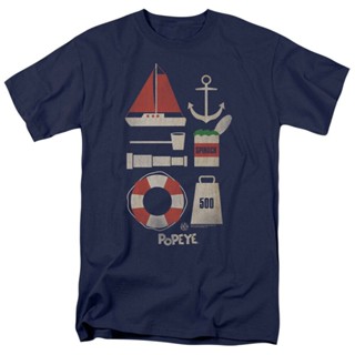 Nf2gd256ew เสื้อยืดผ้าฝ้าย แขนสั้น พิมพ์ลาย Popeye The Sailor Items สไตล์ฮิปฮอป สําหรับผู้ชาย RYN126DGE1632_03