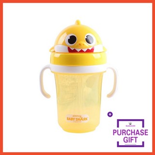 [PINKFONG] Baby Shark กระติกน้ำทรงถังสามมิติ 300ml