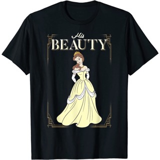 เสื้อยืด พิมพ์ลายกราฟิก Disney Beauty &amp; The Beast Belle His Beauty_01