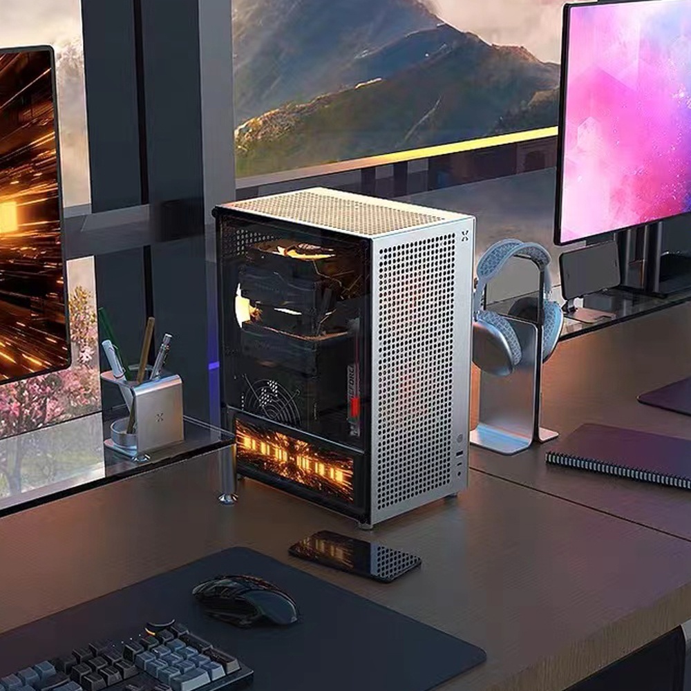 (มาใหม่)เคสคอมพิวเตอร์ Zzaw C1S MATX ITX อลูมิเนียมอัลลอย ระบายความร้อนด้วยน้ํา 240 หรือ CPU Cooler 