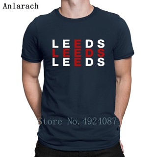 Sanc6 {XS-6XL} เสื้อยืดผ้าฝ้าย 100% พิมพ์ลายธง Leeds United Kingdom โอเวอร์ไซซ์ ของขวัญคริสต์มาส สําหรับผู้ชาย เพาะกาย เ