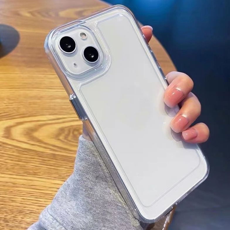 เคสอะคริลิคแข็ง กันกระแทก สําหรับ IPhone 14 Pro Max 12 Pro Max 13 7 8 Plus