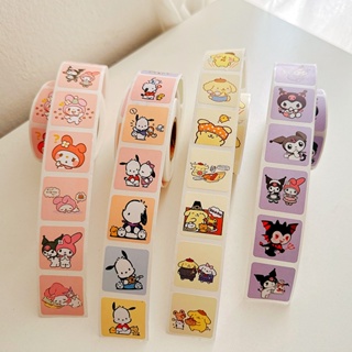 Sanrio เทปสติกเกอร์ 500 ชิ้น สติกเกอร์ฉลากปิดผนึก ของขวัญ ตกแต่ง