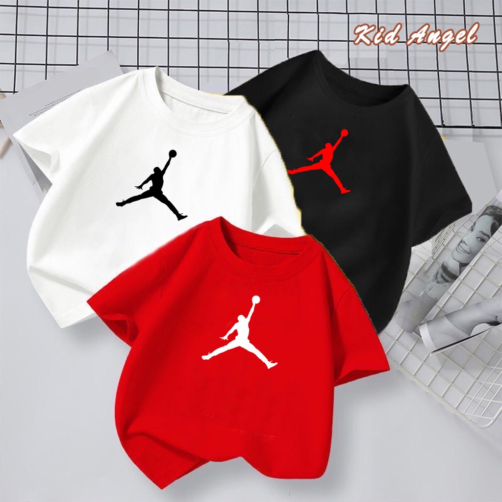 เสื้อยืดเด็ก Jordan จอร์แดน ชาย/หญิง ฤดูร้อน สําหรับเด็กอายุ 2-9 ขวบ เสื้อผ้าเด็ก ชุดเด็กผู้ชาย ผู้หญิง