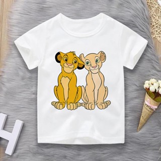 เสื้อยืดลําลอง แขนสั้น คอกลม ลาย Dropship The Lion King แฟชั่นฤดูร้อน สําหรับเด็กทุกเพศ_05