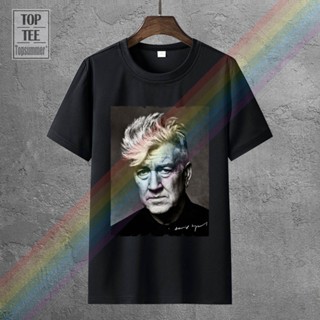 T-Shirtเสื้อยืดแขนสั้น พิมพ์ลาย David Lynch สําหรับผู้ชาย S-5XL