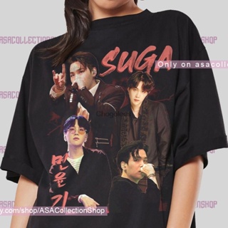 oversize T-shirt เสื้อยืด พิมพ์ลาย Bangtan Boyband Kpop Boys J Hope สไตล์วินเทจ สําหรับผู้ชาย 2022 (1) S-5XL