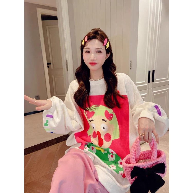 เสื้อยืด QC TD พิมพ์ลายน่ารัก - E96