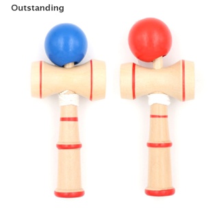 ใหม่ ของเล่นเกม Kendama Ball แบบไม้ สไตล์ญี่ปุ่น ของเล่นเสริมการเรียนรู้เด็ก