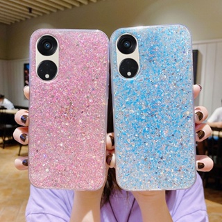 เคสโทรศัพท์มือถือ ซิลิโคนนุ่ม ใส ประดับเลื่อม กลิตเตอร์ สําหรับ OPPO Reno8 T 4G Reno 8T 5G 2023 Reno8T 4G 2023