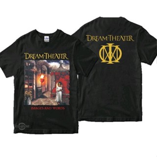 Multi Variant Black Cotton Plastisol Screen Printing Dream Theater Motif Short Sleeve Oversize T Shirt M-XL for Uni_04