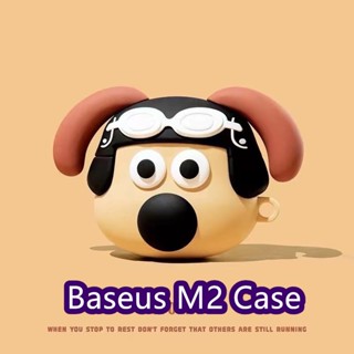 เคสหูฟัง แบบนิ่ม ลายการ์ตูน สีพื้น สําหรับ Baseus M2