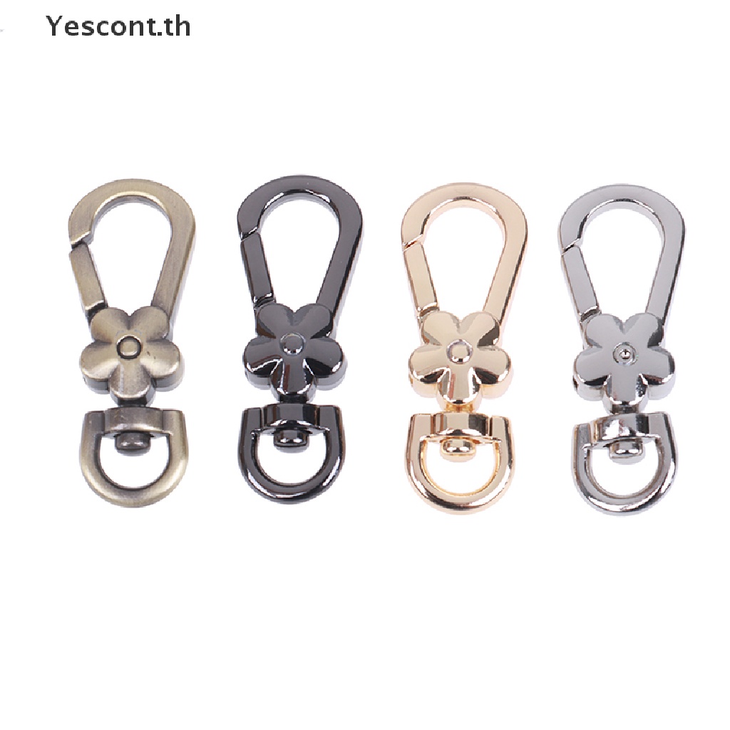 Yescont ตะขอโลหะ รูปก้ามปู และดอกไม้ สําหรับกระเป๋าถือ Diy