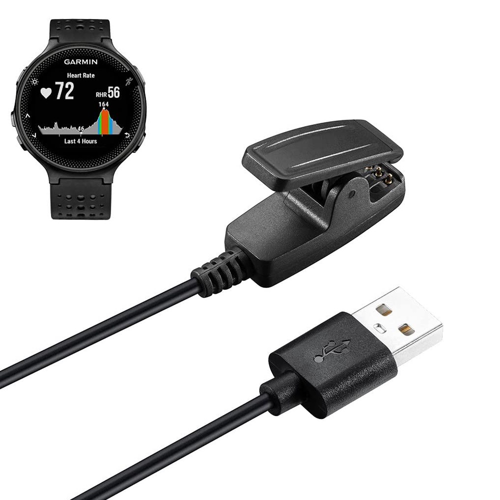เครื่องชาร์จสําหรับ Garmin Lily, Forerunner 645, 630, 230 เปลี่ยนคลิปสายชาร์จสําหรับ Garmin Lily, Forerunner 645/630/230 Smart Watch