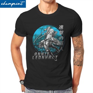 Annie Leonhart Attack on Titan Mens T Shirt Humor Tees Short Sleeve Round Collar T-Shirts Cotton Printed Clothes