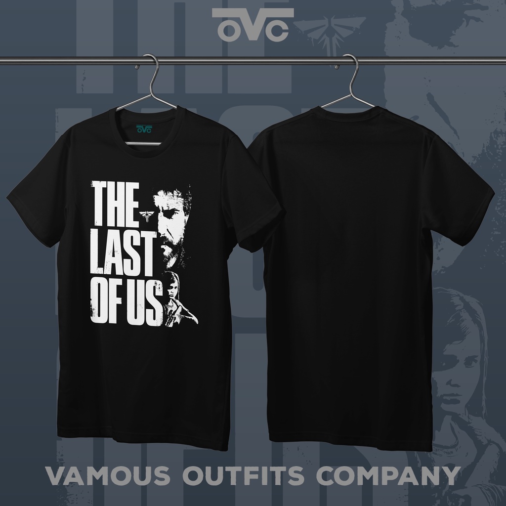 The Last of Us ฝาครอบเสื้อยืด Ellie และ Joel เสื้อยืดพิมพ์ลาย DTF ระดับพรีเมียม