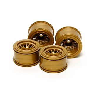 [ชุดแต่งรถบังคับ] TAMIYA 54527 OP.1527 F104 Mesh Wheels (for Rubber Tires/Gold) ชุดแต่งทามิย่าแท้ rc