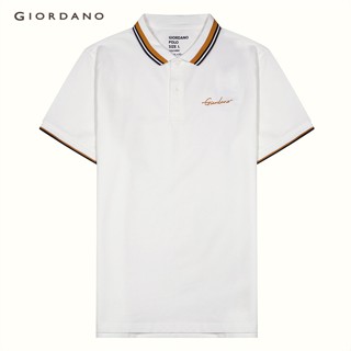 GIORDANO เสื้อโปโลผู้ชาย Mens Solid Polo 01012256