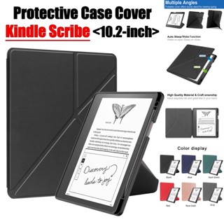 [Sleep/Wake] ใหม่ เคส TPU ฝาพับ พร้อมช่องใส่ปากกา สําหรับ Kindle Scribe Case 10.2 นิ้ว 2023