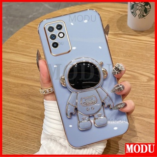 Modu เคสโทรศัพท์มือถือ ซิลิโคนนิ่ม ลายนักบินอวกาศ 6D พร้อมขาตั้ง สําหรับ Infinix note 10 X693