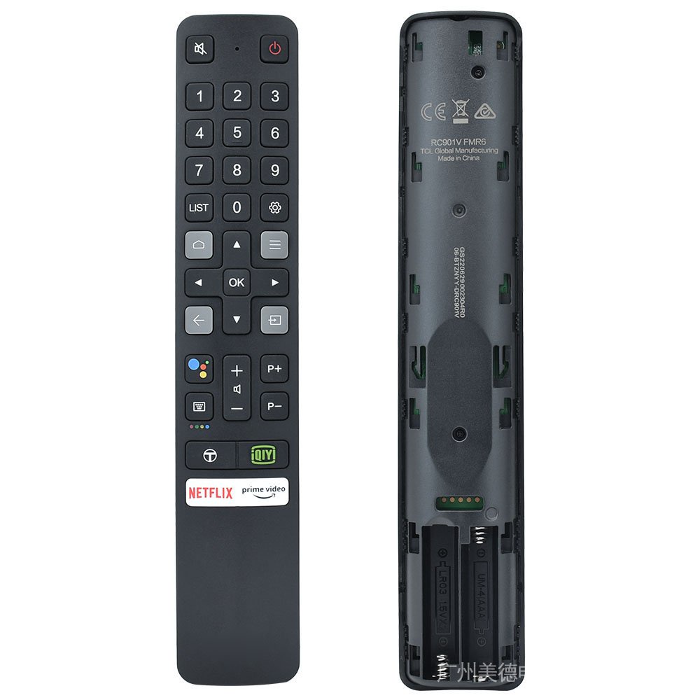 ใหม่ RC901V FMR6 สําหรับ TCL Android TV รีโมทคอนโทรล 65P725 50P65US 55P65US 65P615 50P8M 55P8M 65P8M