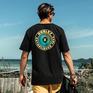 Hurley athleisure เสื้อยืดแขนสั้น ทรงหลวม ใส่สบาย สําหรับผู้ชาย
