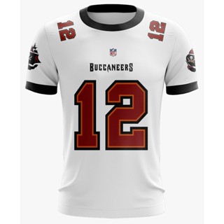 เสื้อยืดแขนสั้นลําลอง พิมพ์ลาย Tom Brady Tampa Bay Buccaneers NFL สําหรับผู้ชาย