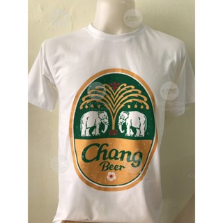 เสื้อยืดคอกลม สกรีนลายเบียร์ช้าง_01