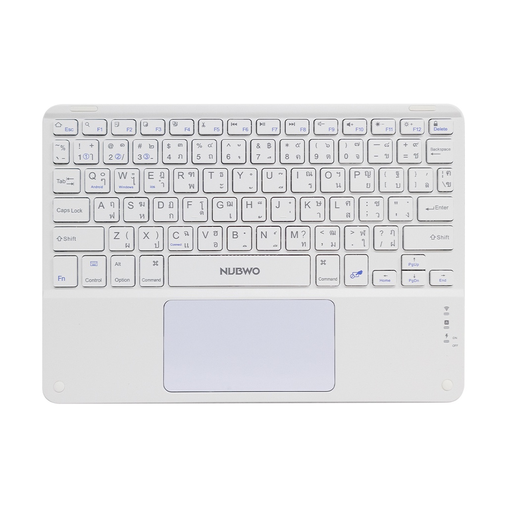 BLUETOOTH KEYBOARD NUBWO NKB106 (WHITE)