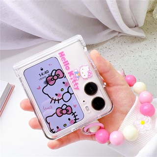 เคสโทรศัพท์มือถือ แบบแข็ง ป้องกันกระแทก แบบเต็มเครื่อง ลาย Hello KT สําหรับ Oppo Find N2