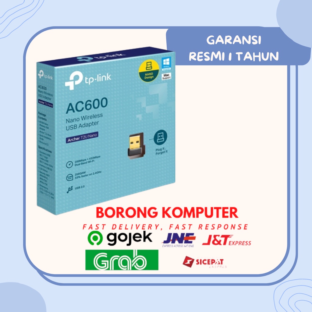 TP-LINK ARCHER T2U NANO AC600 NANO WIRELESS USB