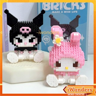 นาโนบล็อก Sanrio Kuromi My Melody Hello Kitty Disney Building Blocks Pop Doll Diy Decoration Puzzle Girls Toys Gifts